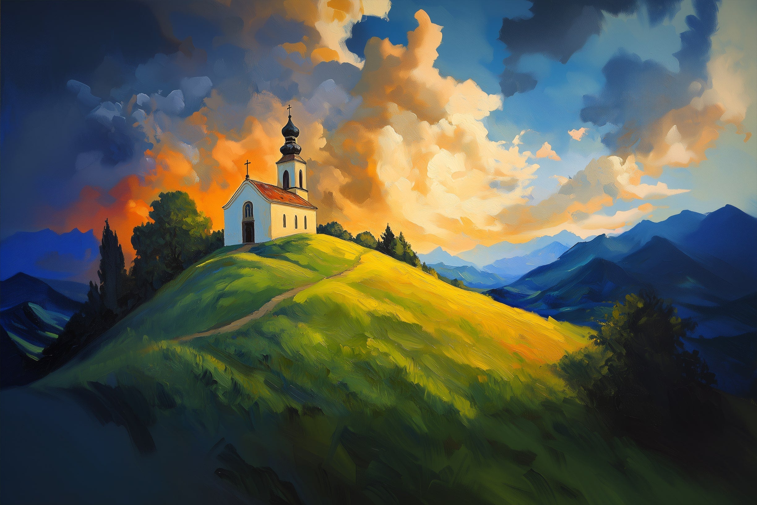 Evening Light on the Hill