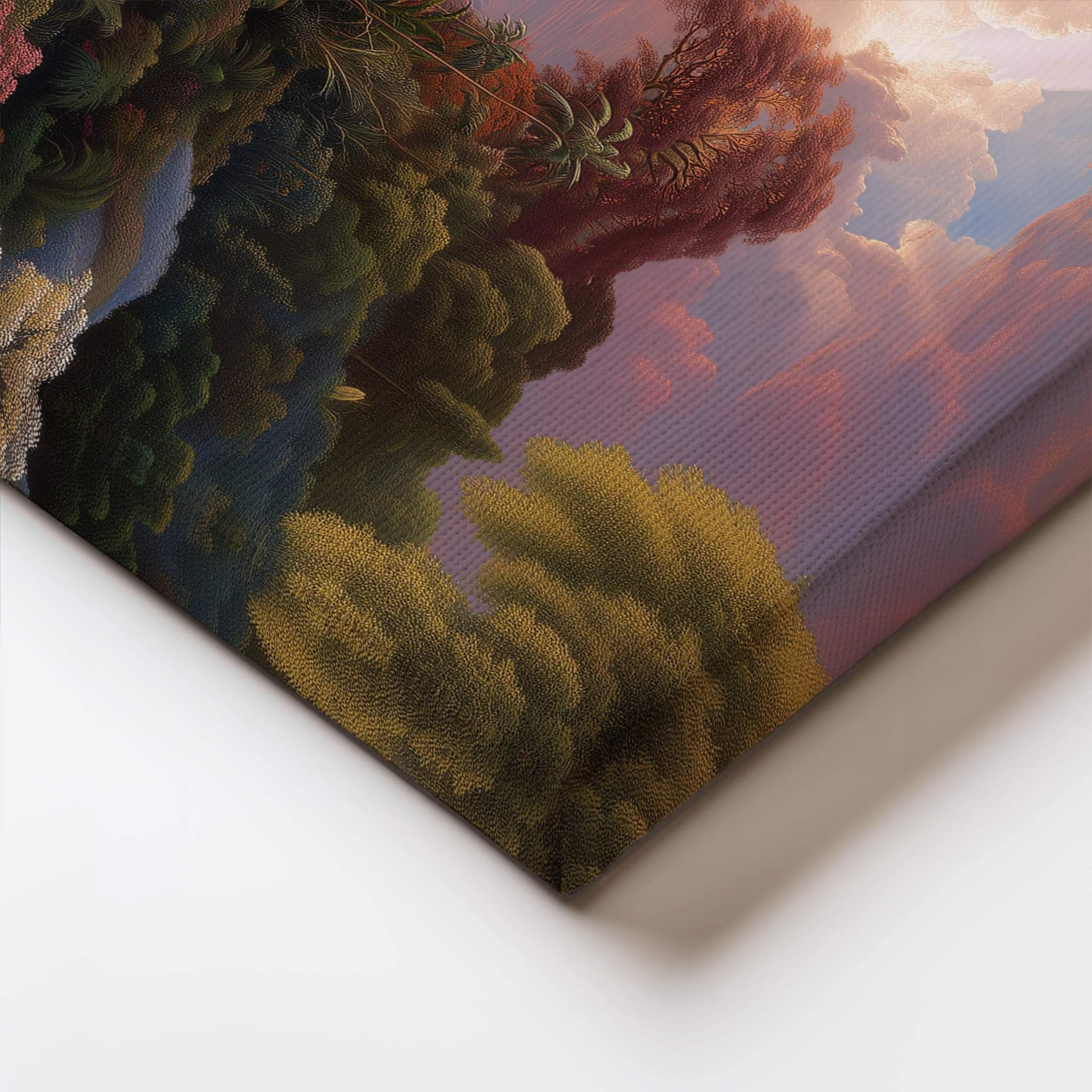 Religious wall art poster with calming colors and Christian symbolism