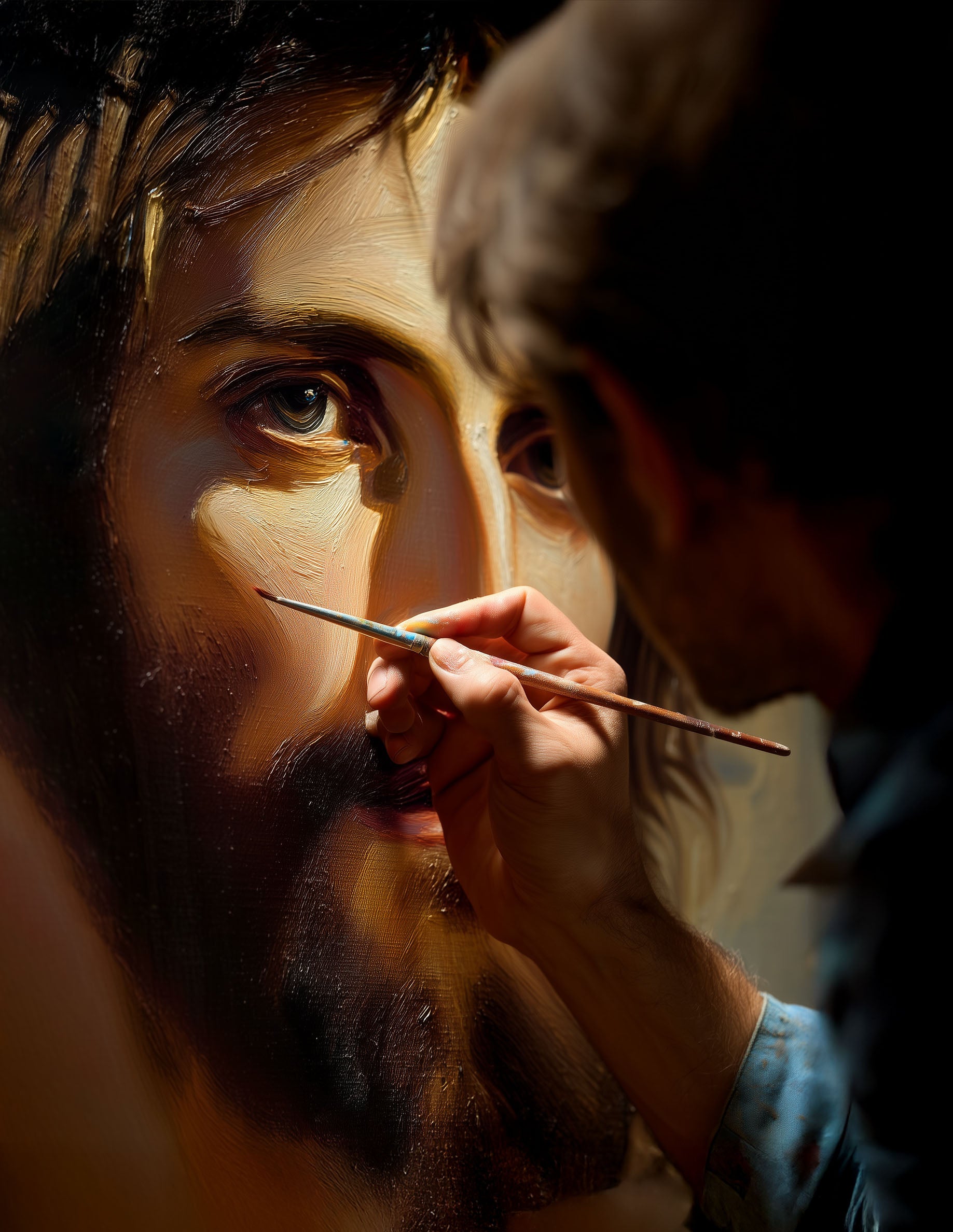 Jesus Christ Painting – Faith Canvas Poster & Framed Canvas Wall Art Worldwide
