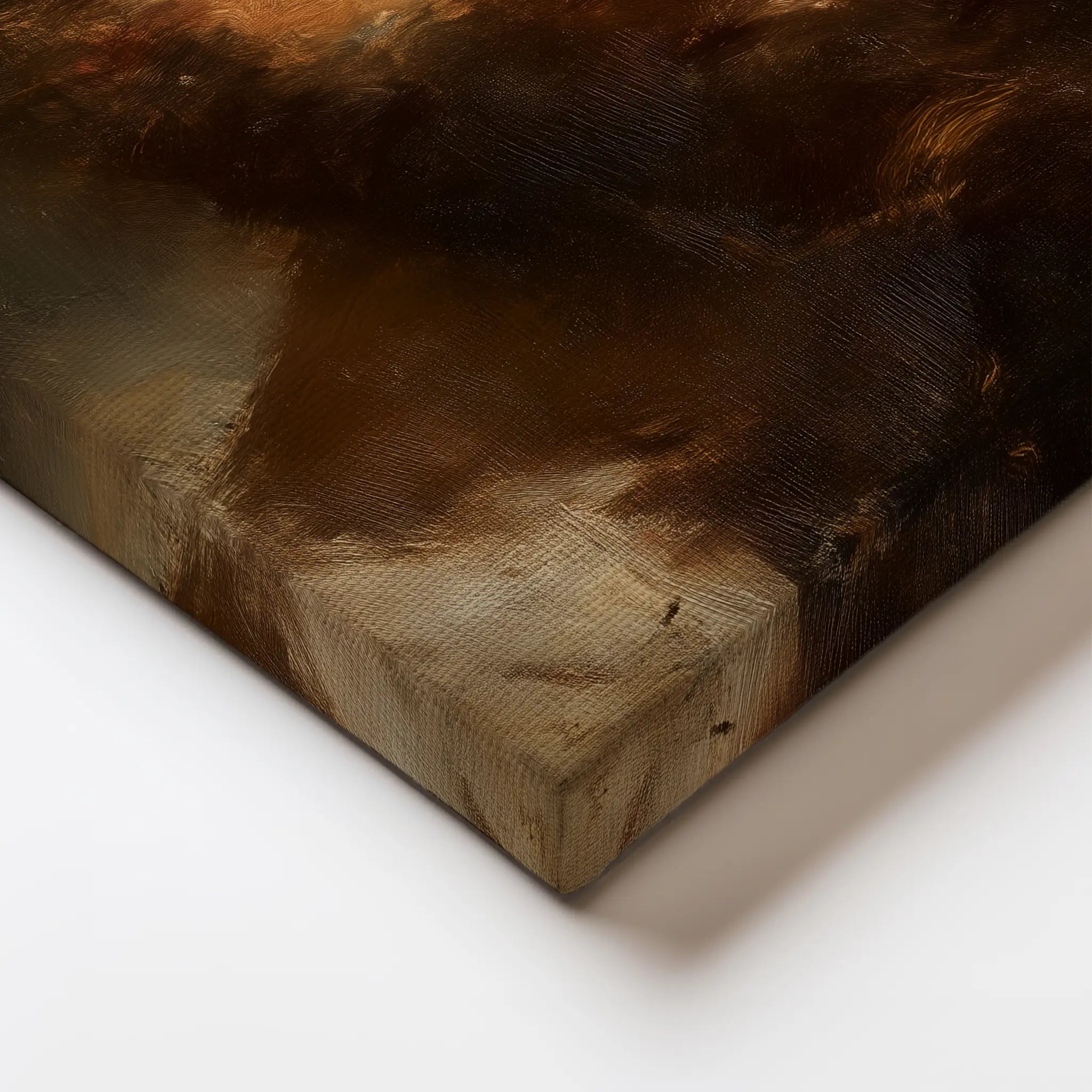 High-quality fine art print of Jesus Christ painting “Alpha and Omega,” showing rich painterly details and warm tones. Premium Christian wall art print inspired by John 8:12, symbolizing the light of life.