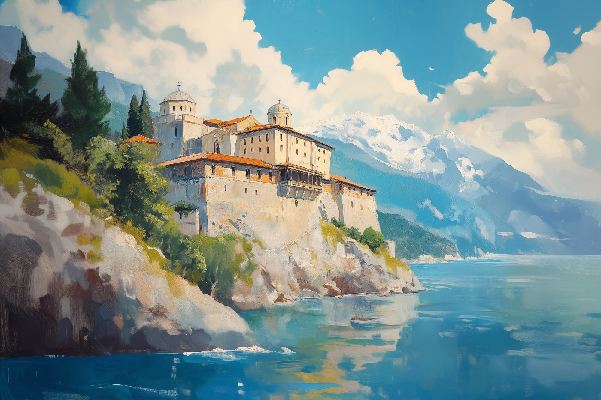 Monastery on Mount Athos, Greece