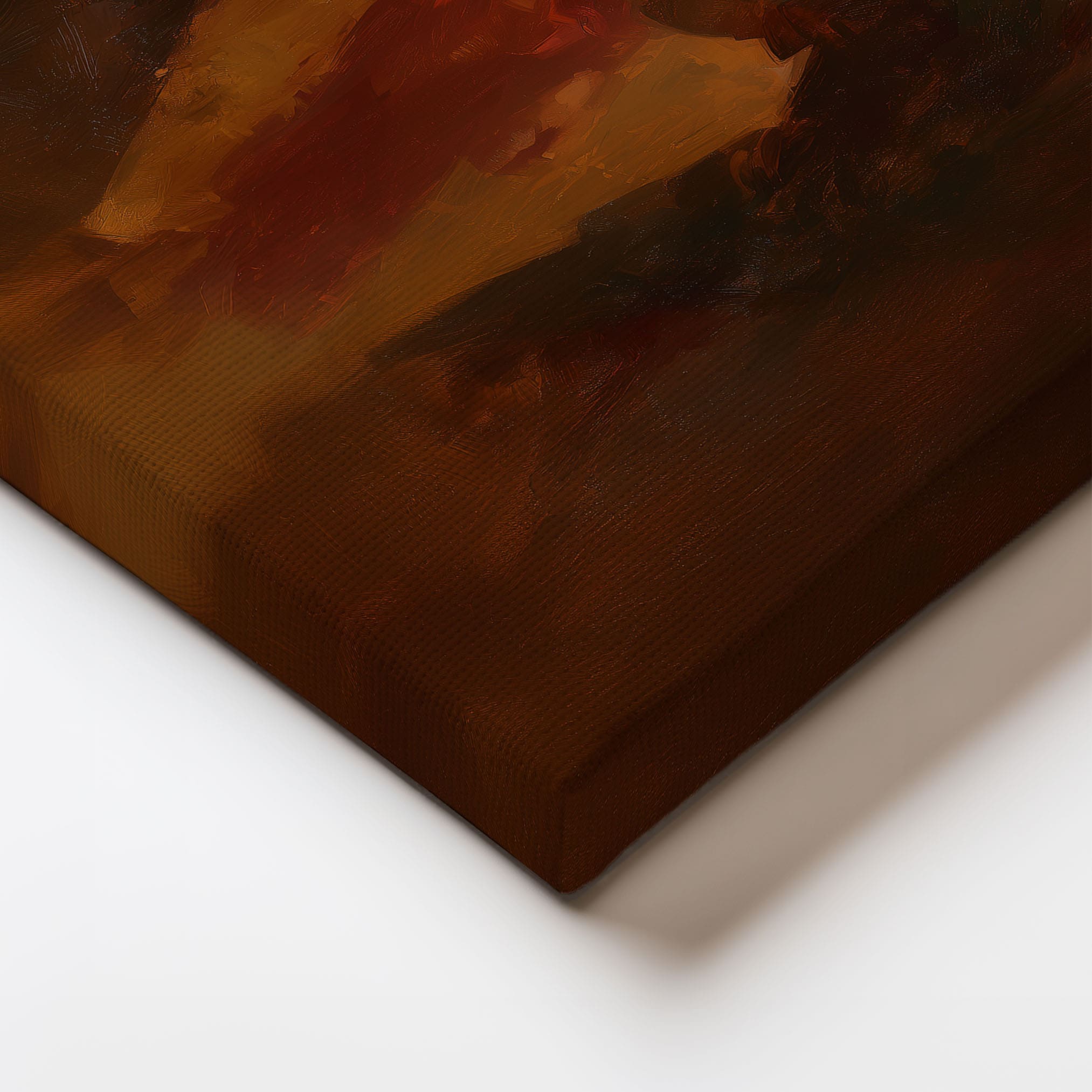Close-up of The Crown of Thorns Jesus painting on canvas, premium Christian art print by Faith Worldwide