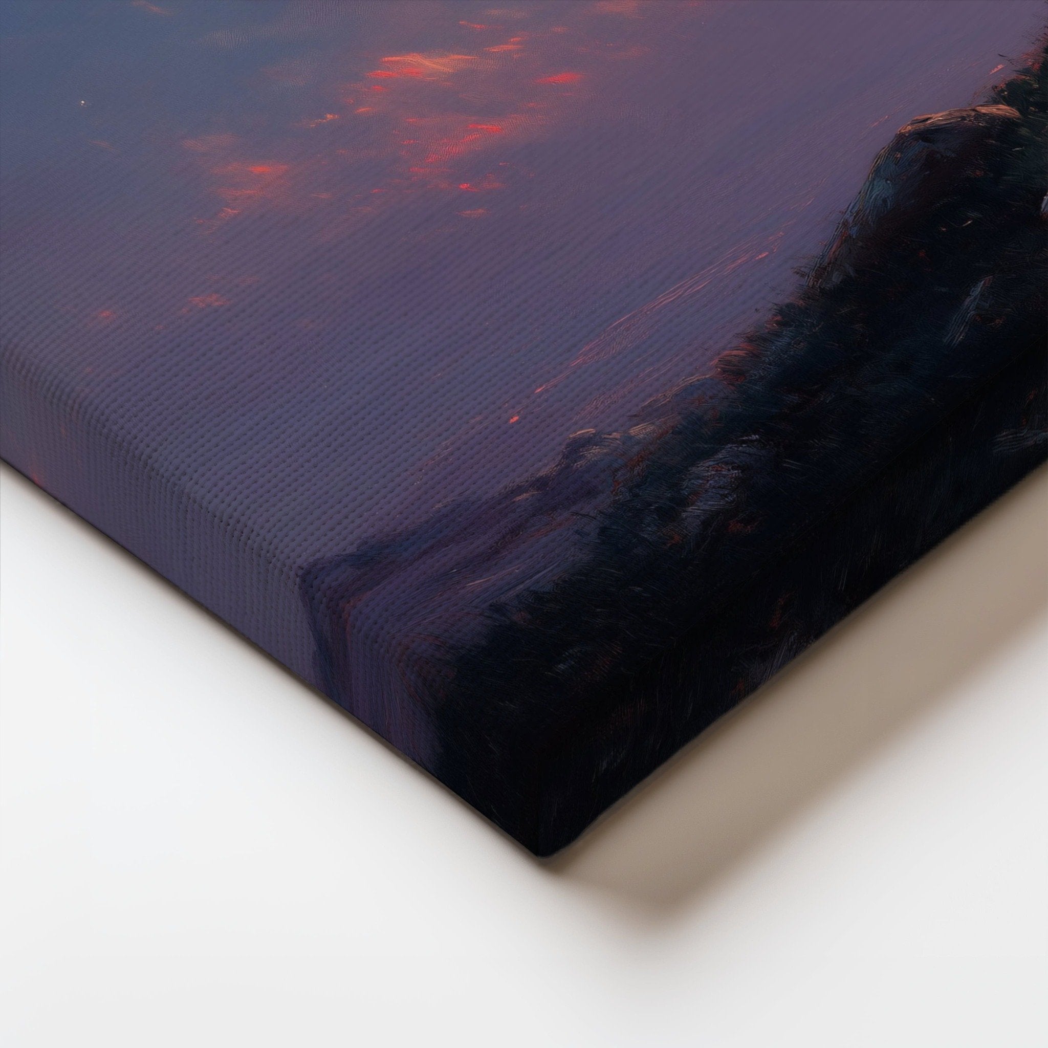 Jesus artwork on premium canvas with spiritual light and divine atmosphere